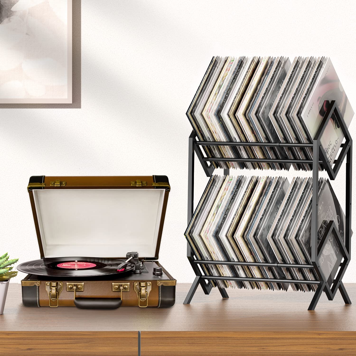 RUILALIFE upgraded divider detail keeps records upright and separated