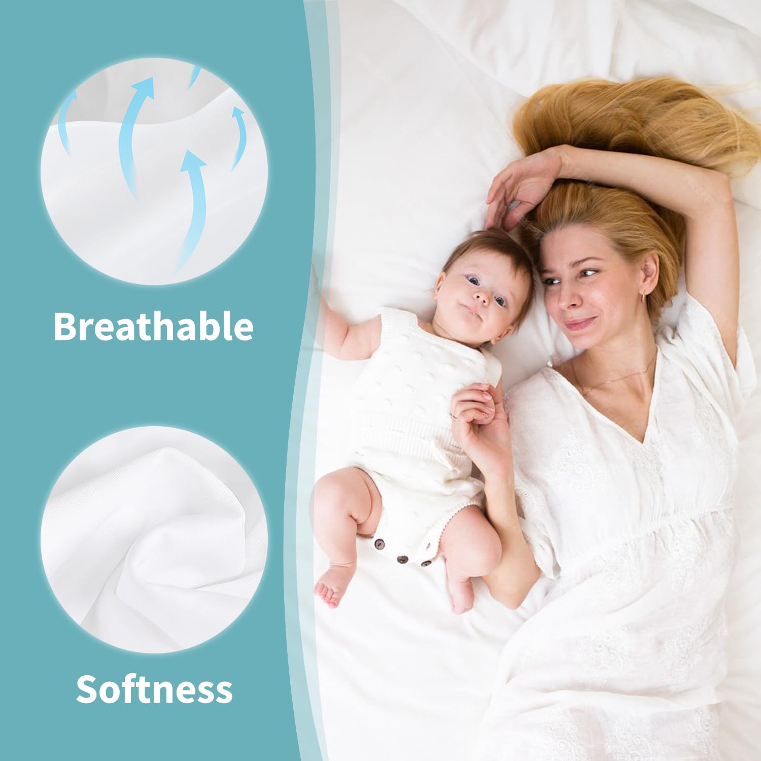 Ruili king-size deep-pocket protector fits mattresses up to 18 inches securely.