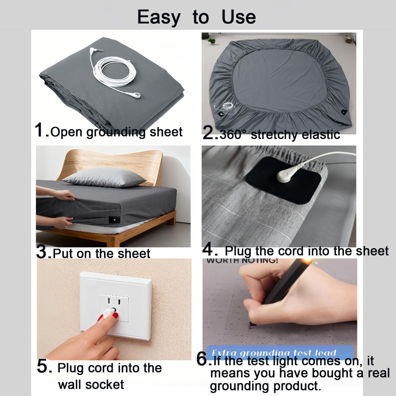 Ruiwen Hair grounding sheet easy care and machine washable