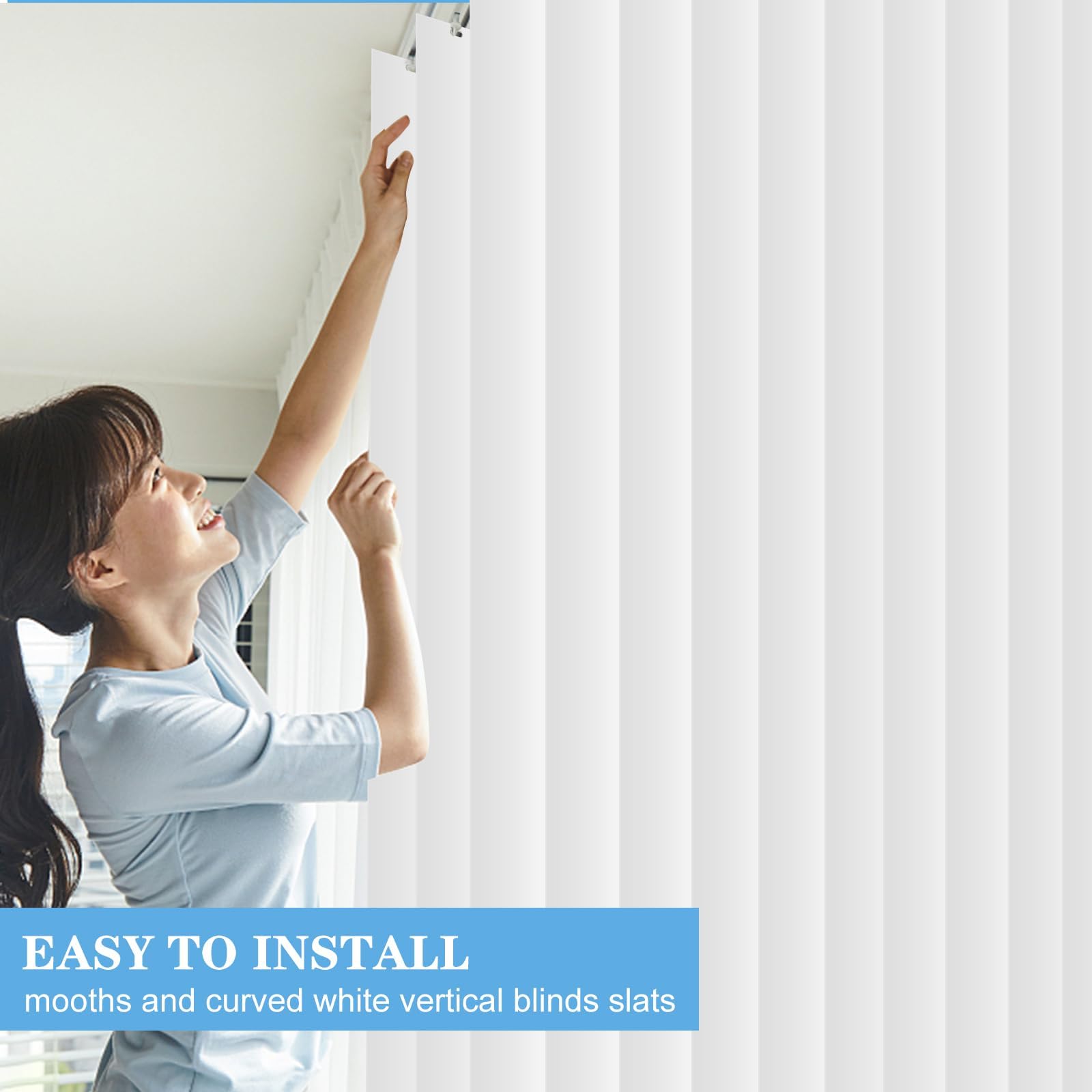 RUIYELE 25-piece slat set for easy blinds maintenance.