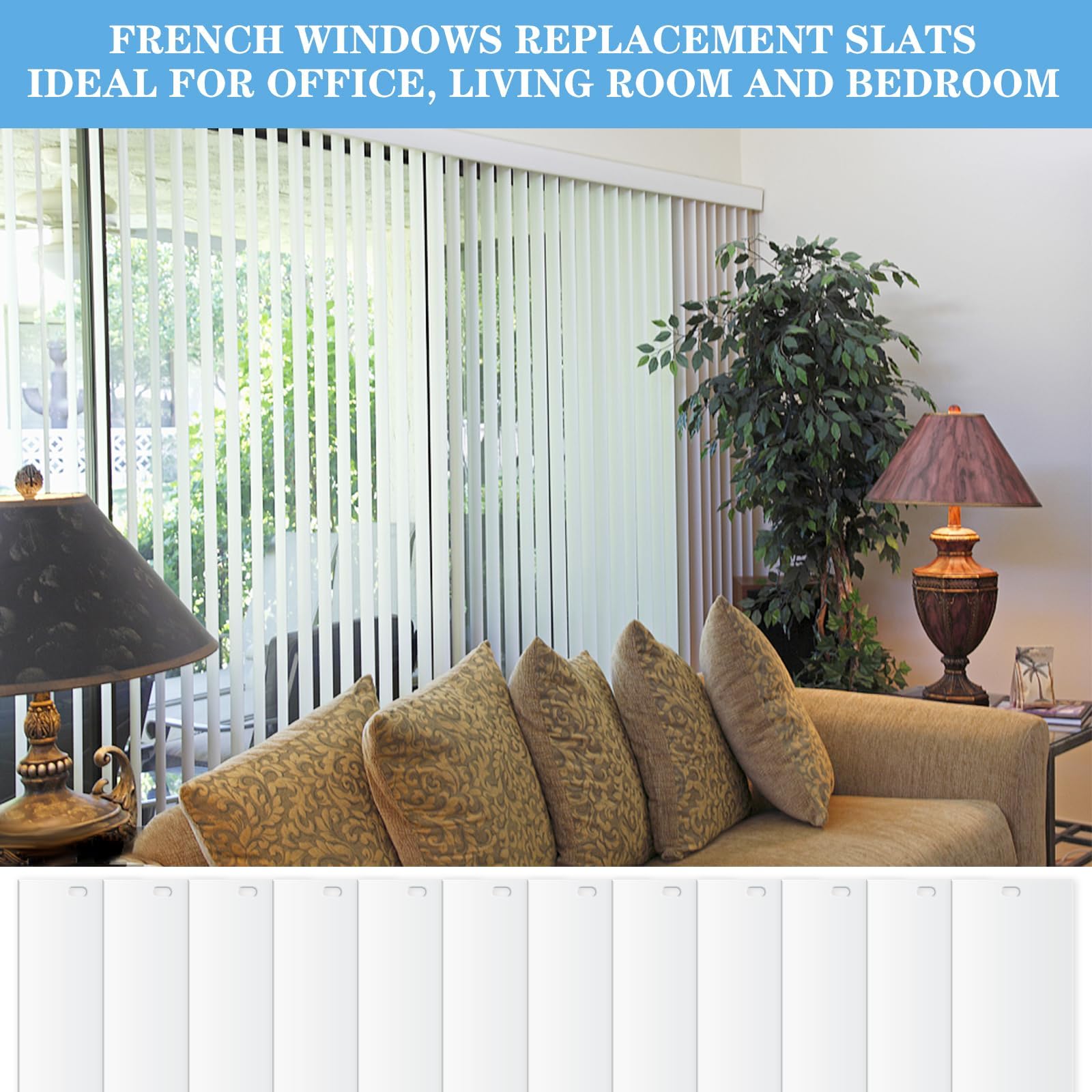 RUIYELE PVC blind slat set non-toxic and odorless for safe use.