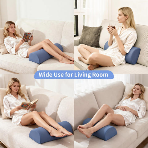 Ruizman multifunction pillow provides lumbar support and leg elevation for relaxation.