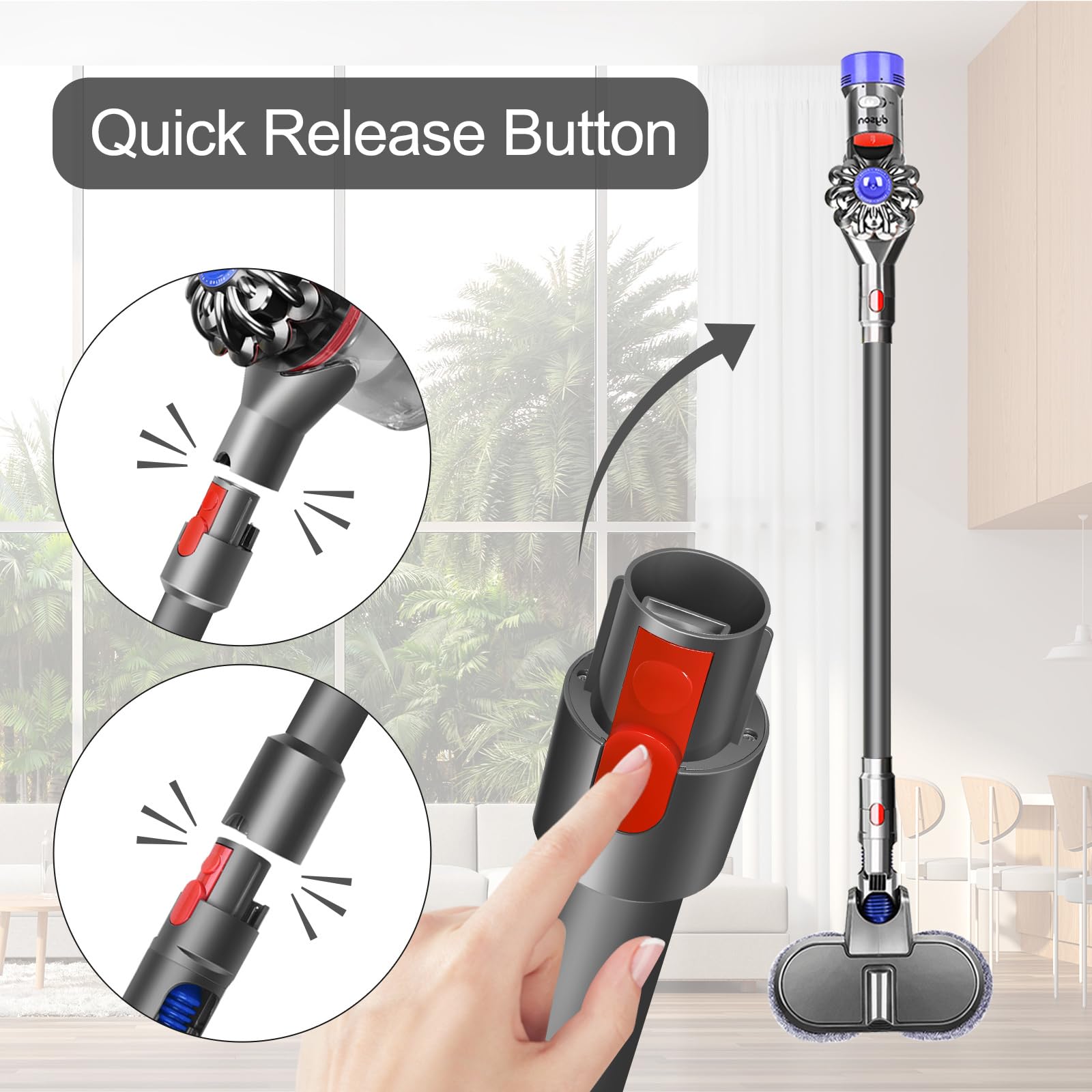 RUKHOOL wand available in five colors to customize your cleaning setup