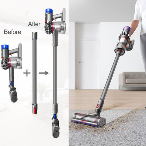 RUKHOOL extension wand reaches hard-to-clean spots like corners and high shelves