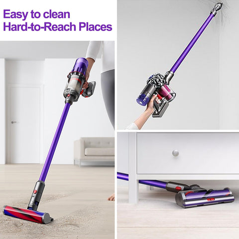 RUKHOOL extension wand 28.7-in length reaches floors, ceilings, and tight corners.
