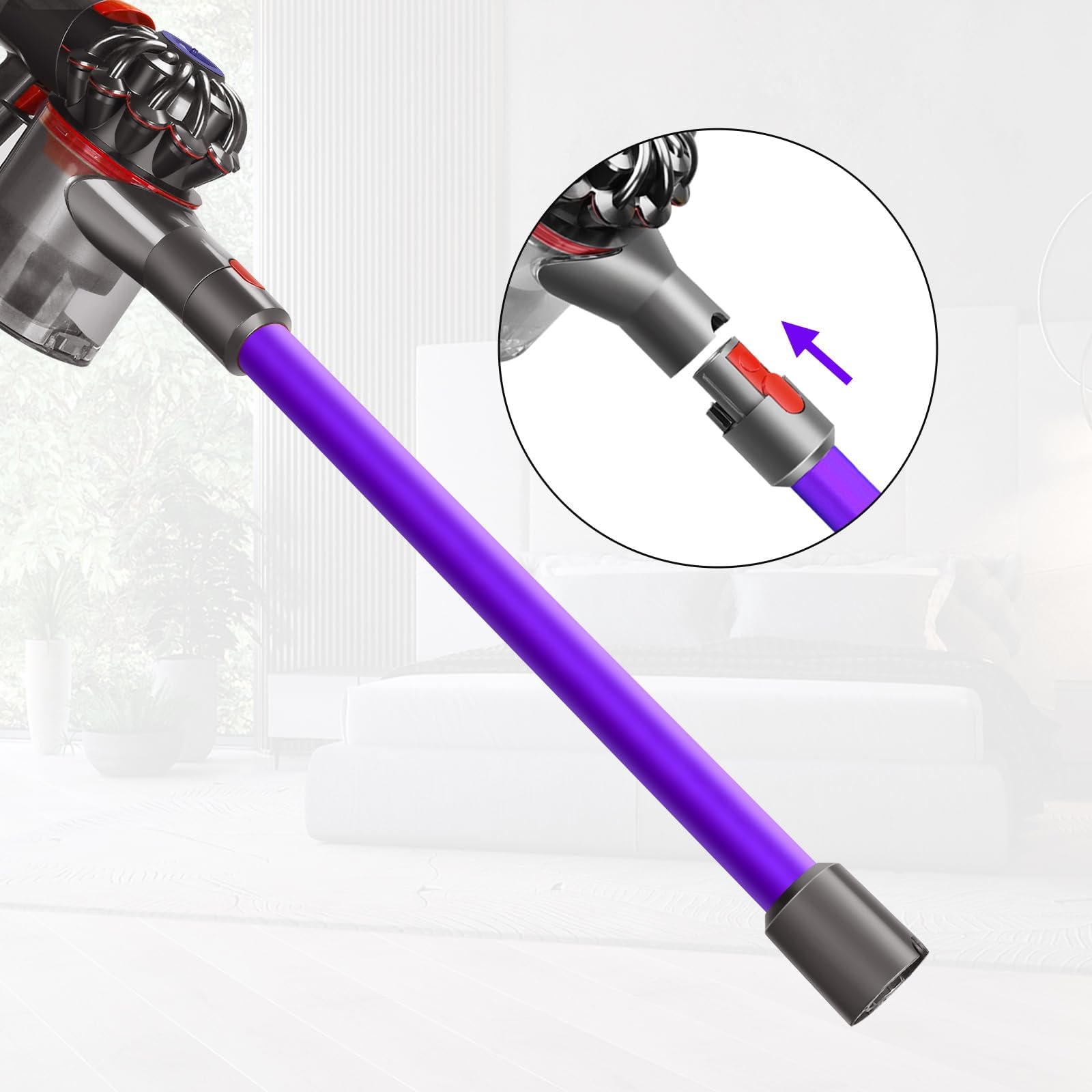RUKHOOL extension wand aluminum and ABS construction blends strength with lightness.