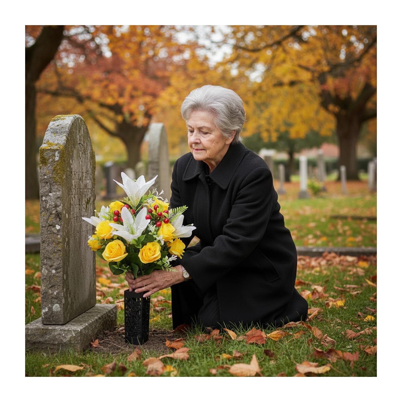RUMEAVAO ideal gravesite decor that lasts beyond seasons.