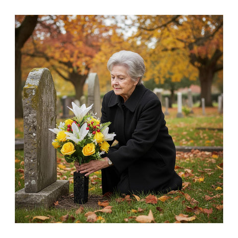 RUMEAVAO ideal gravesite decor that lasts beyond seasons.
