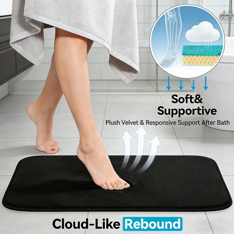 RUN HELIX anti-slip backing enhances safety on tile floors.