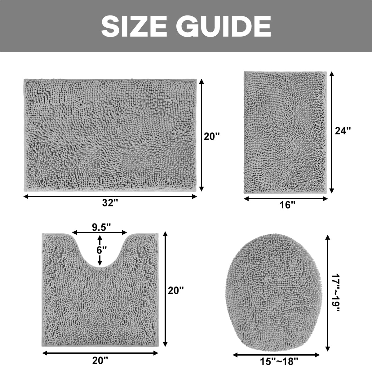 RUN HELIX large bath mat offers soft coverage after showers.