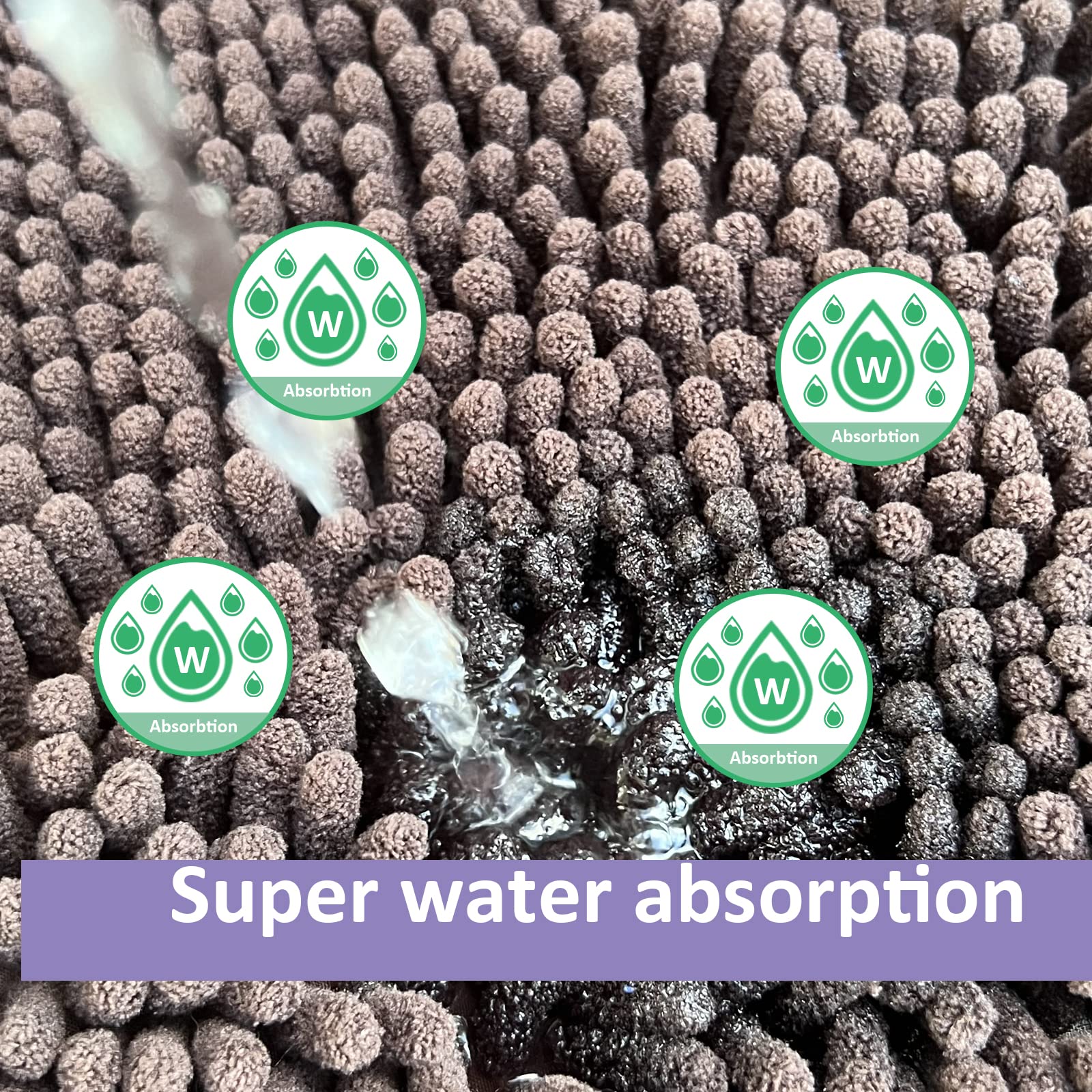 RUN HELIX machine washable bath rug for easy care and quick cleaning.