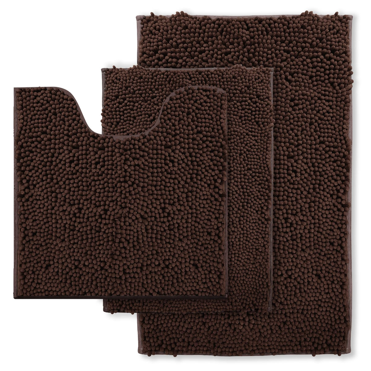 RUN HELIX bath rug set small 16x24 with soft chenille for cozy feet.