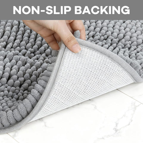 RUN HELIX U-shape bath mat sits around the toilet to keep feet dry.