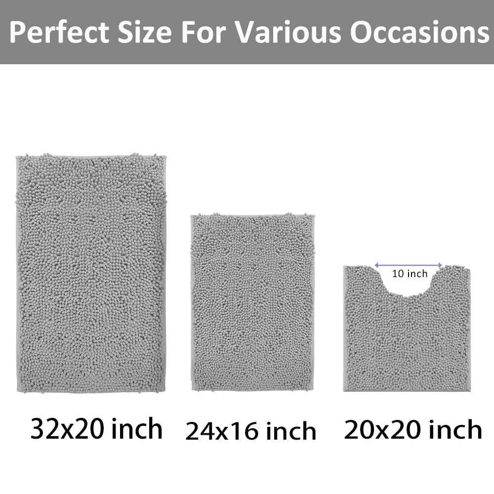Run Helix U-shape mat 20x20 keeps the toilet area dry with plush support.