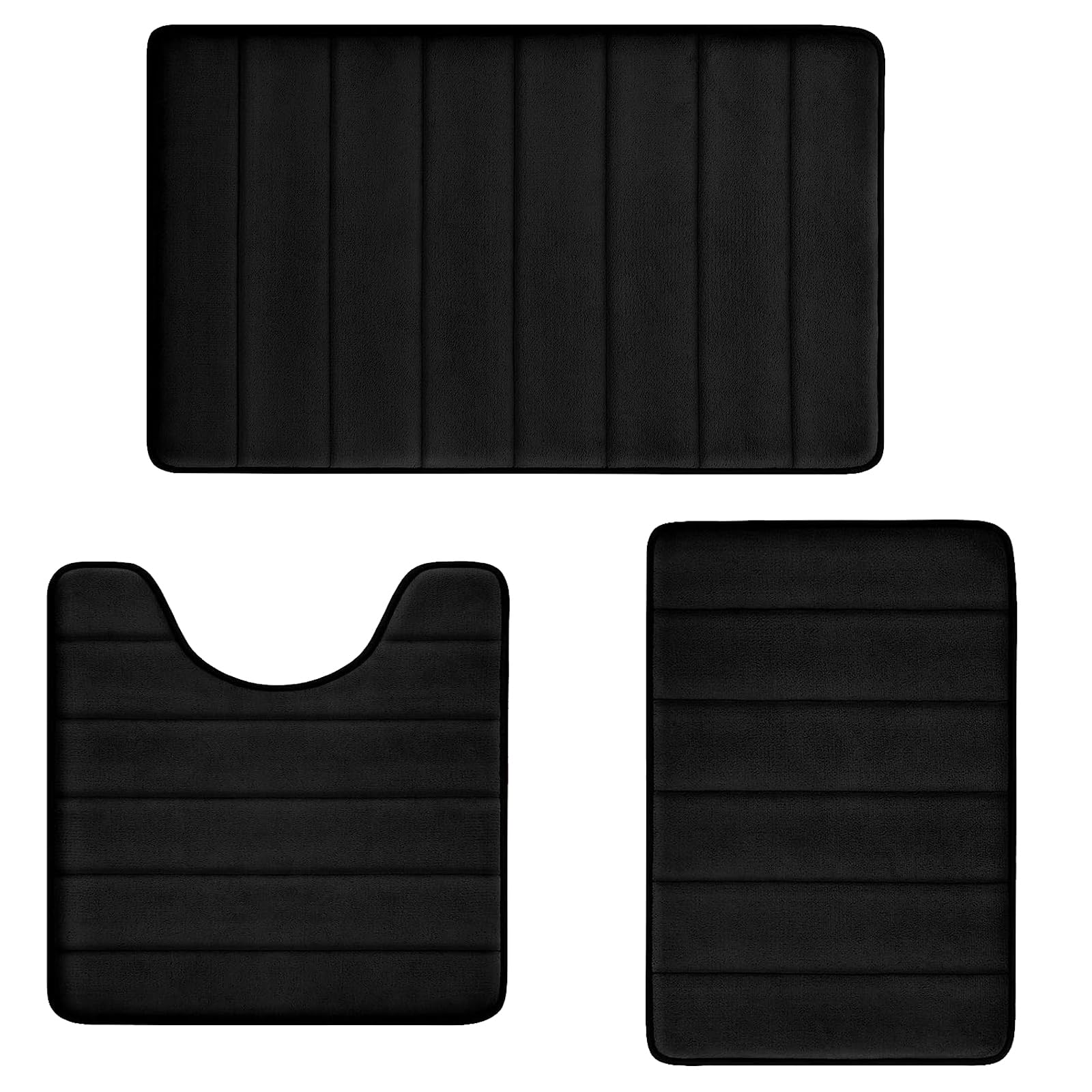RUN HELIX bath rug set main view highlighting plush memory foam comfort