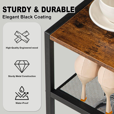 RUNJIMY narrow shoe rack two-pairs-per-tier fits stilettos and sneakers.