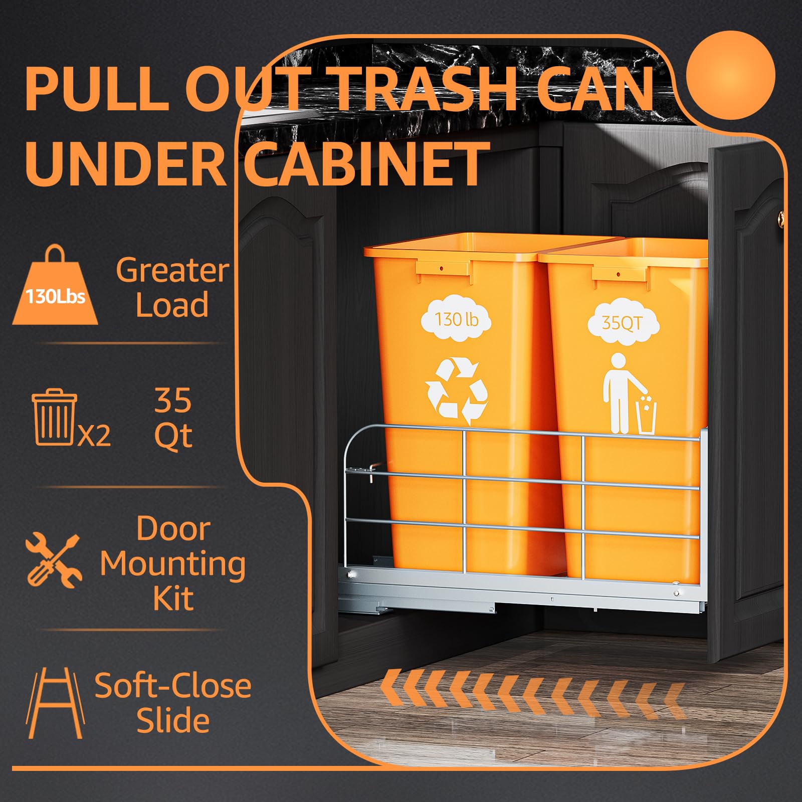RUNMI odor containment design reduces smells under sink area.