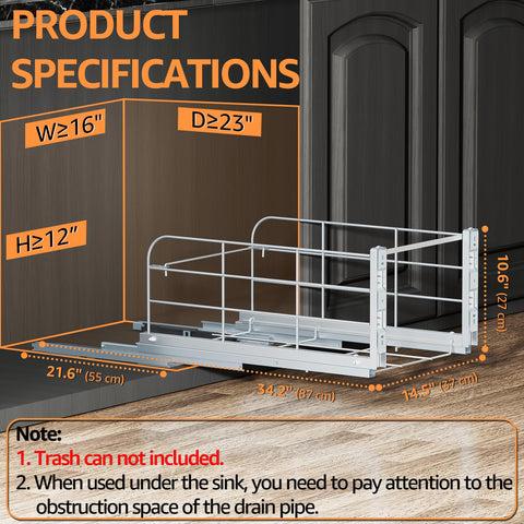 RUNMI soft-close slides in action, whisper-quiet operation for calm kitchens.