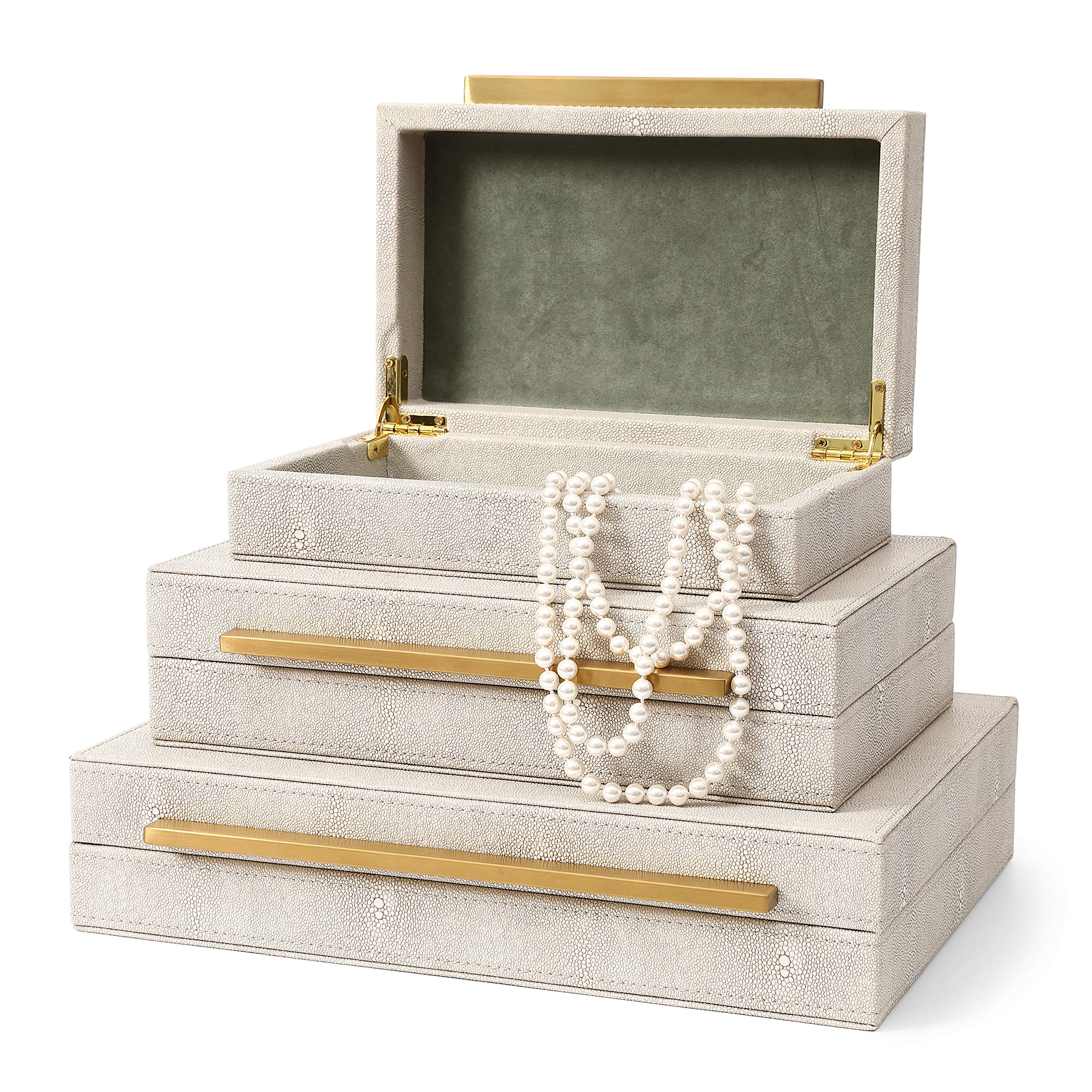 RUNYAO Kingflux boxes displayed on a shelf for stylish organization.