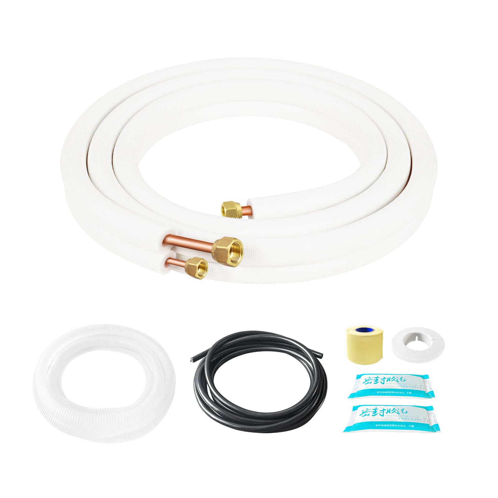 RUNZEG 10ft copper tube set for durable mini split connections