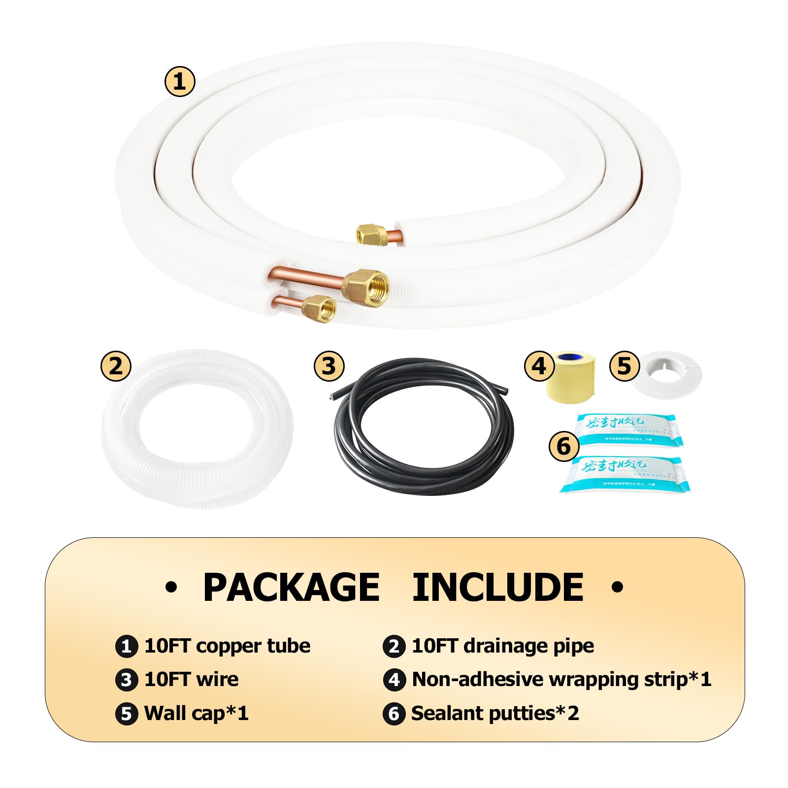 RUNZEG compatible with most mini split systems for flexible installs