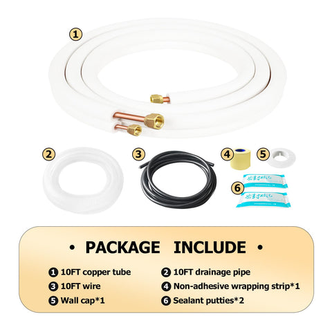 RUNZEG compatible with most mini split systems for flexible installs