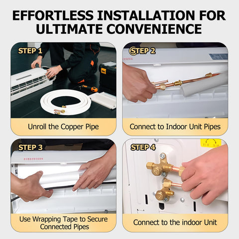 RUNZEG non-adhesive wrap strip for neat insulation during setup