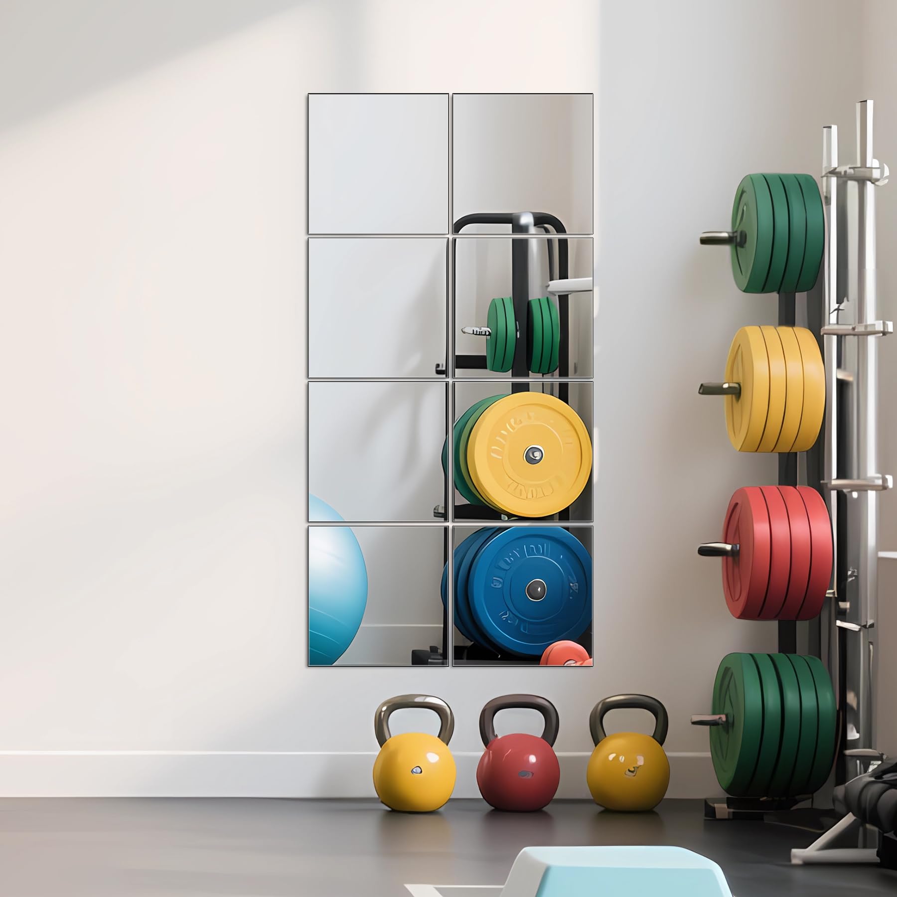 Ruomeng tiles mounted on a door or wardrobe for quick outfit checks