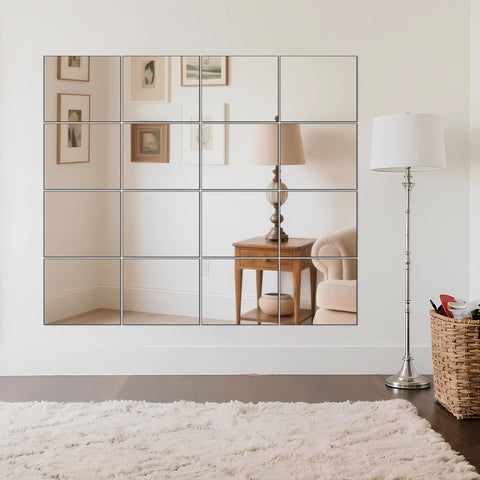 Ruomeng 16-piece mirror set enables DIY wall design