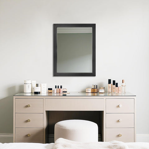 Ruomeng mirror back panel shows reinforced backing for stability