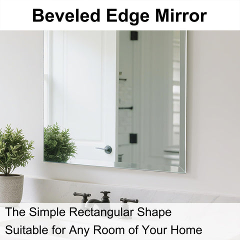 Ruomeng vanity mirror, large rectangle for grooming and dressing