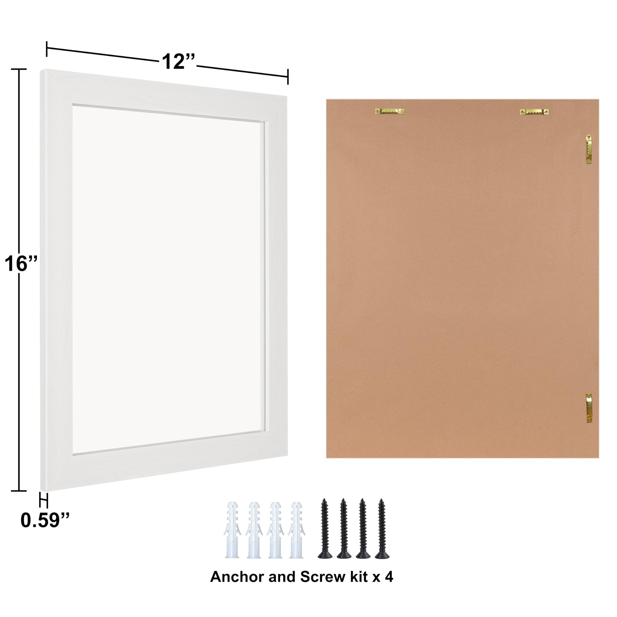 Ruomeng 12x16 horizontal mount works above a console