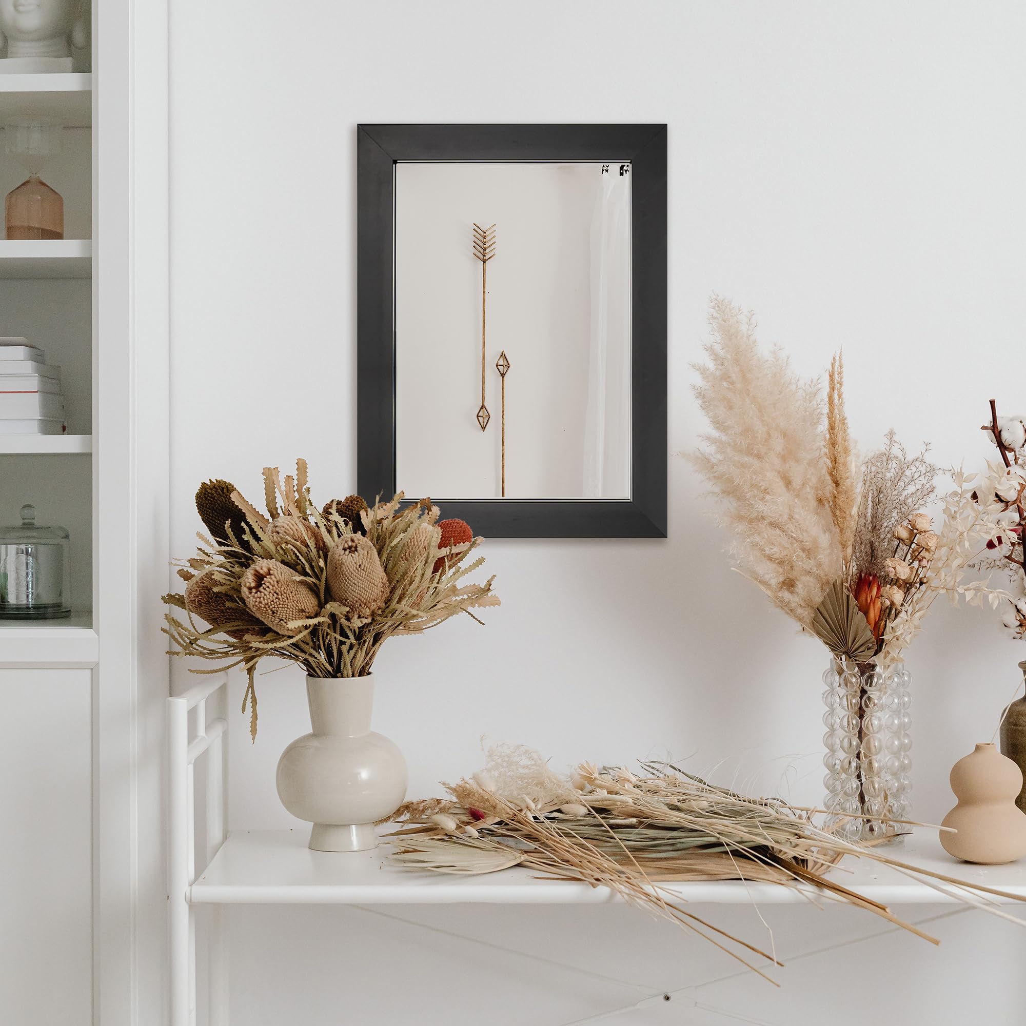 Ruomeng 12x16 living room mirror enhances ambient decor