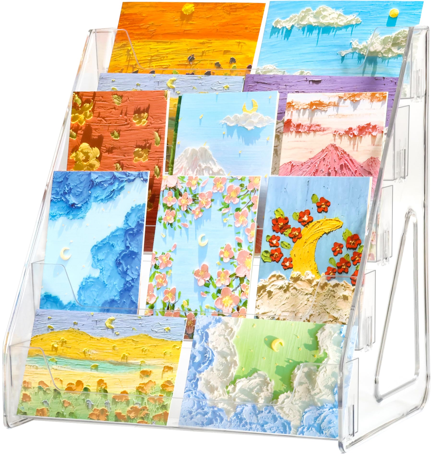 Rusnugic compact 2-pack card stand ready for extra displays