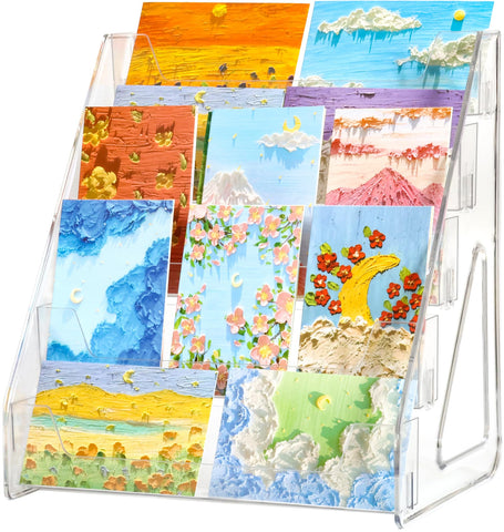 Rusnugic compact 2-pack card stand ready for extra displays