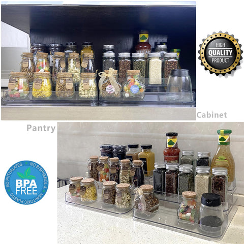 Rusnugic medicine bottles holder keeps pills organized on the counter.