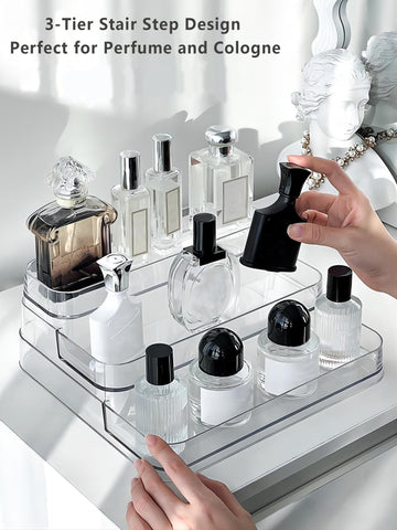 Rusnugic sturdy clear storage unit securely holds items without wobbling.