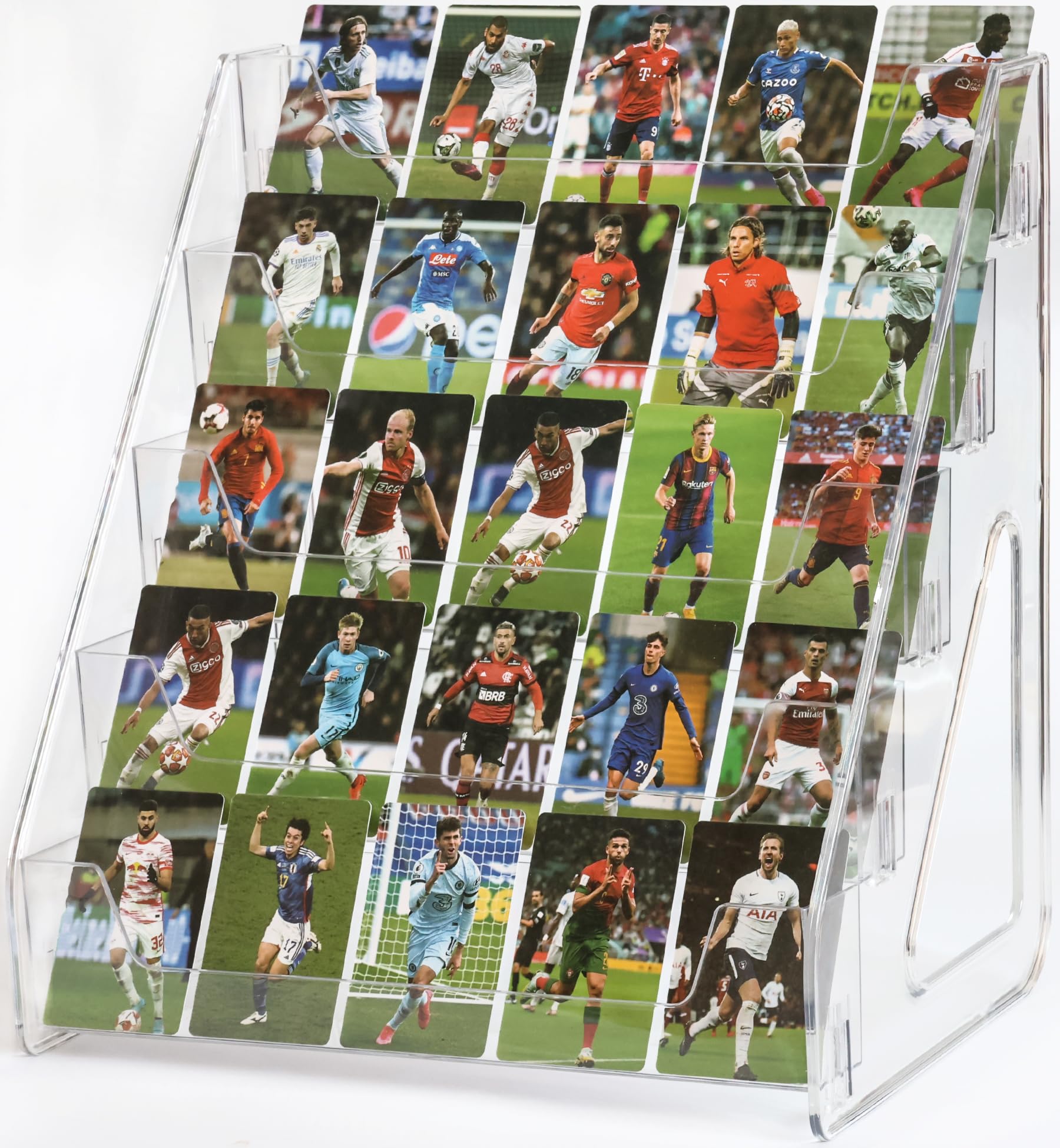 Rusnugic tabletop 5-tier display rack on a desk setup