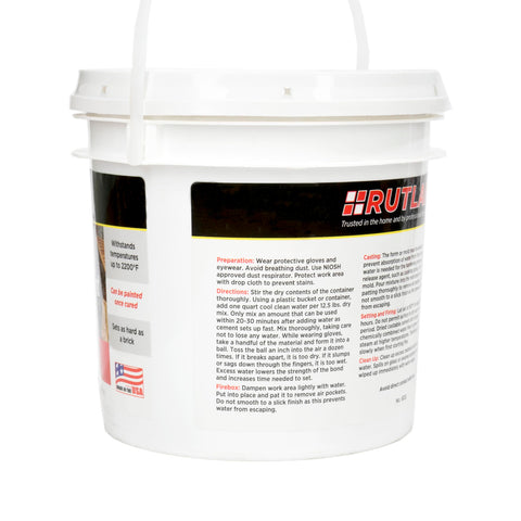 Rutland Castable Refractory Cement suitable for interior and exterior high-temperature use