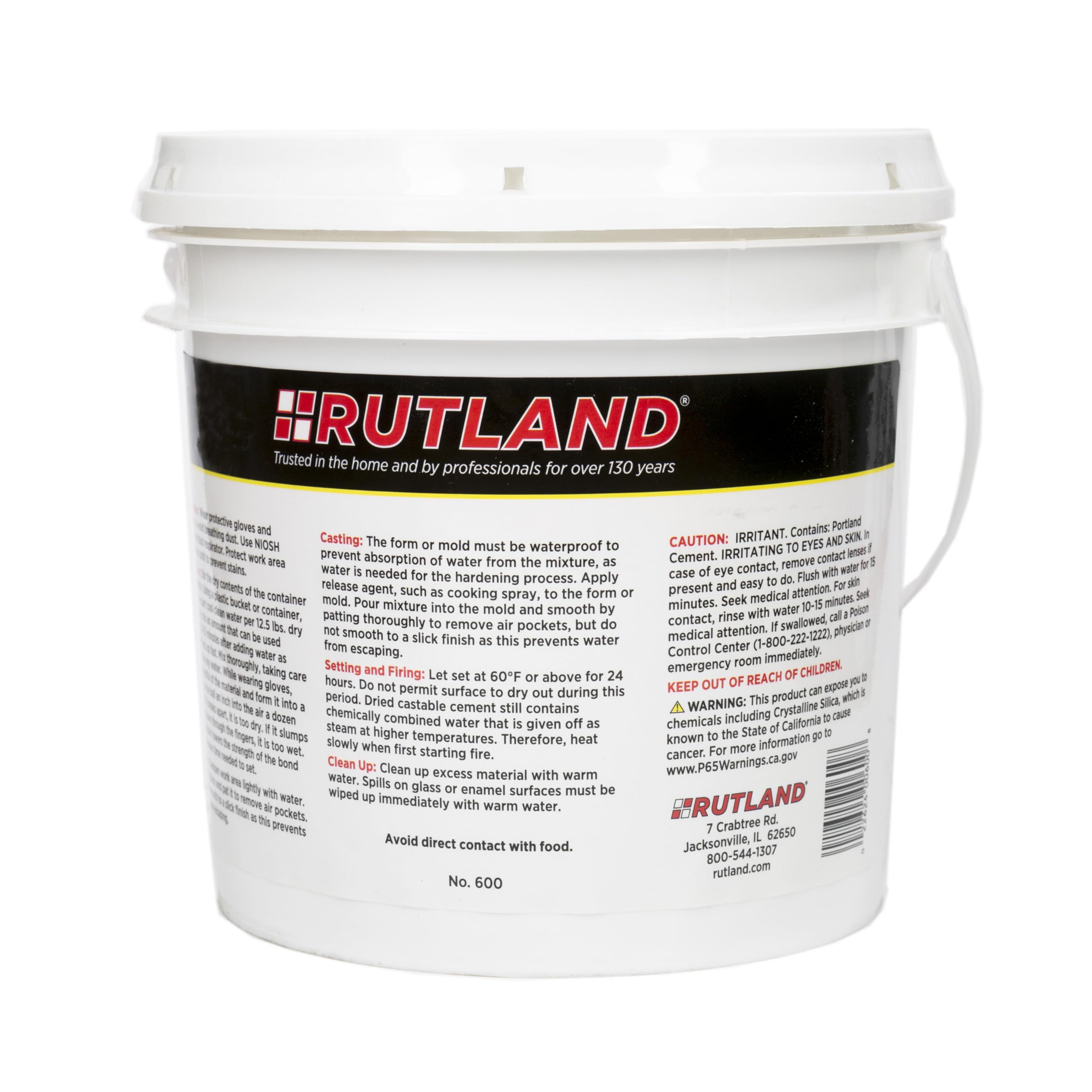 Rutland Castable Refractory Cement enabling pizza oven restoration with heat resistance