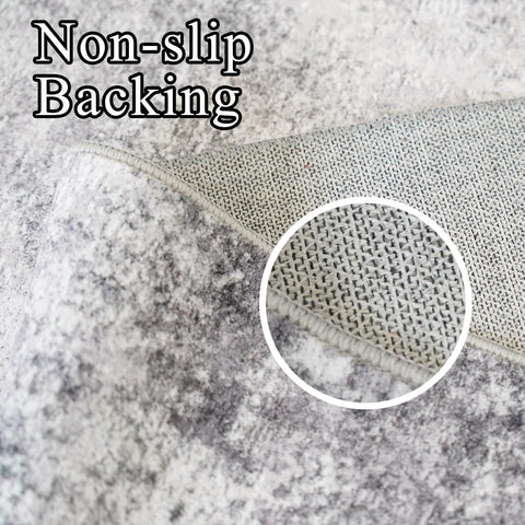 RUUGME bedside 3x5 rug adds warm footing by the bed.