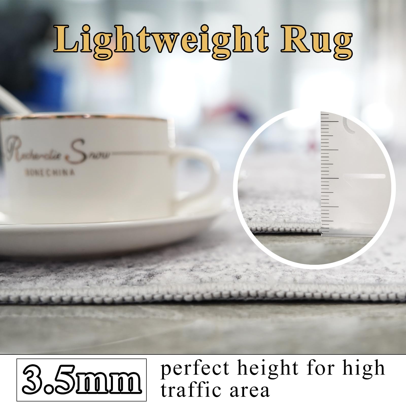 RUUGME washable rug for easy cleaning and quick refresh.