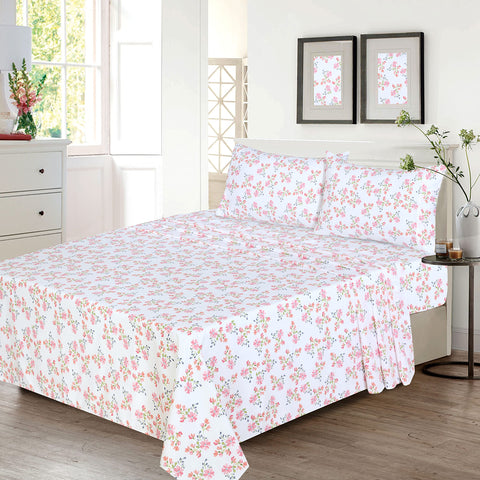 RUVANTI Bloomex fitted sheet with 16 inch pocket ensuring secure fit.