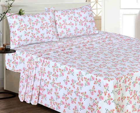 RUVANTI Bloomex percale queen fitted sheet 16-pocket offers a secure, stay-put fit.