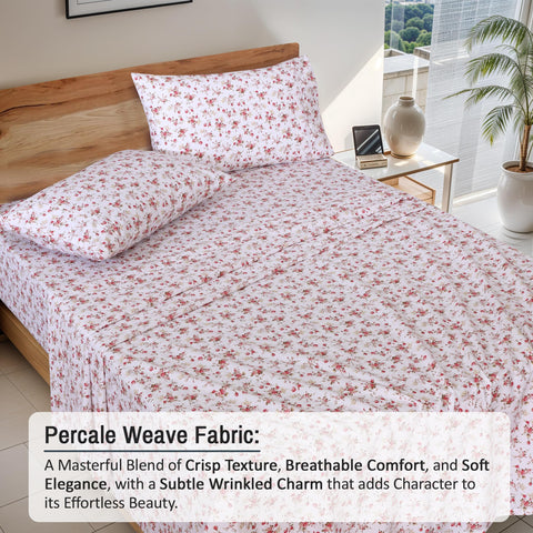 RUVANTI Bouquet pillowcases paired for soft feel and neat sleep setup