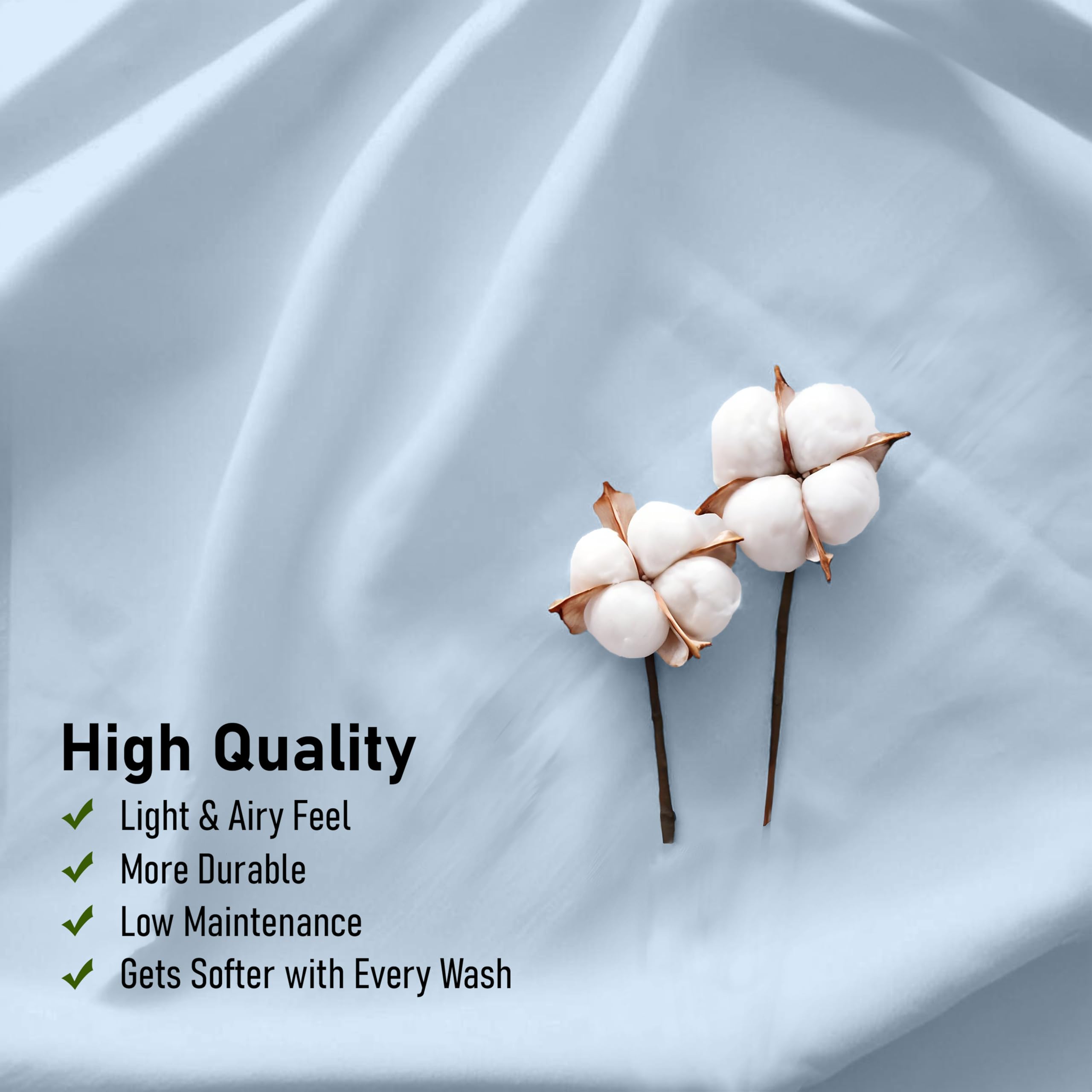 RUVANTI cooling percale provides airy comfort for hot and humid nights.