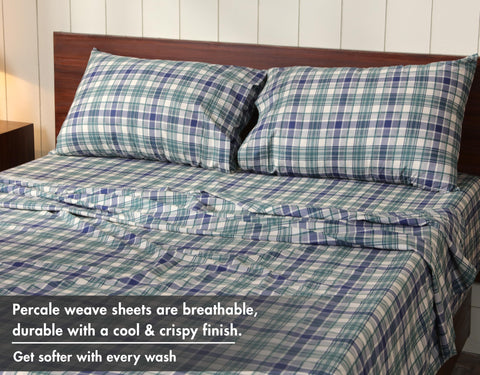 RUVANTI deep-pocket fitted sheet provides snug fit on tall mattresses.