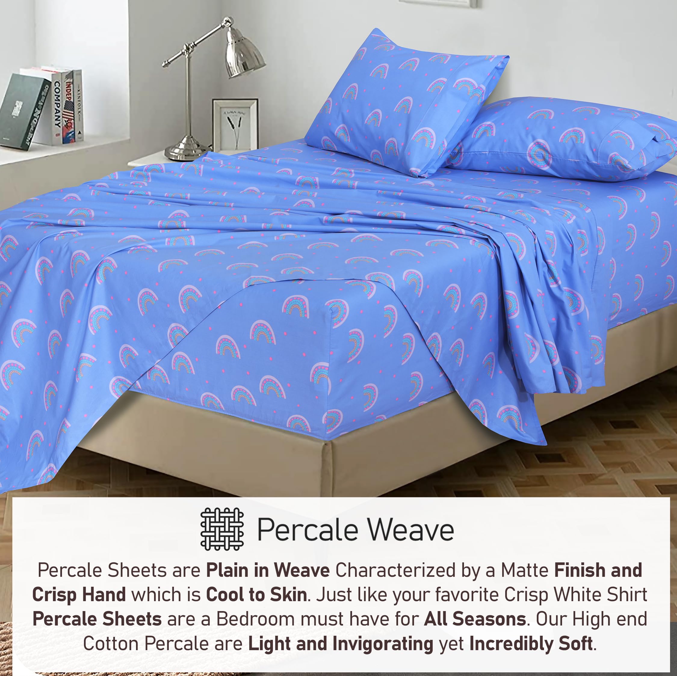 RUVANTI sheet corner elastic ensures stay-put fit on tall mattresses.