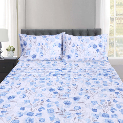 RUVANTI floral print close-up highlighting vibrant colorfast design.