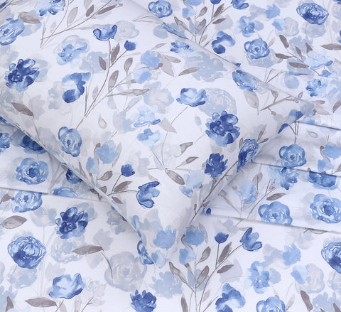 RUVANTI floral-print fabric close-up displays colorfast dye and refreshed look.